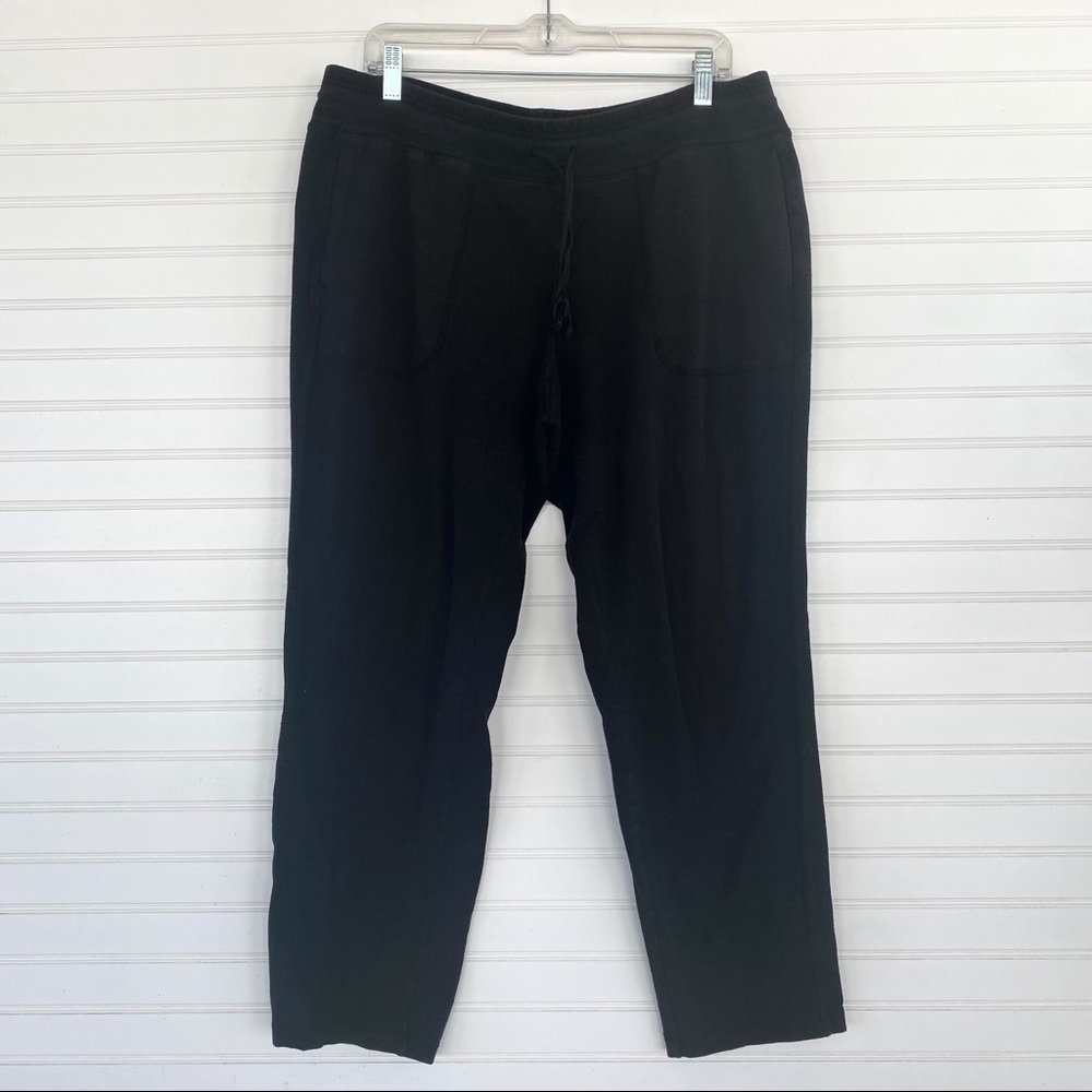 Athletic Works Sweatpants XL Black Drawstring Cotton Modal Lounge‎ Pants